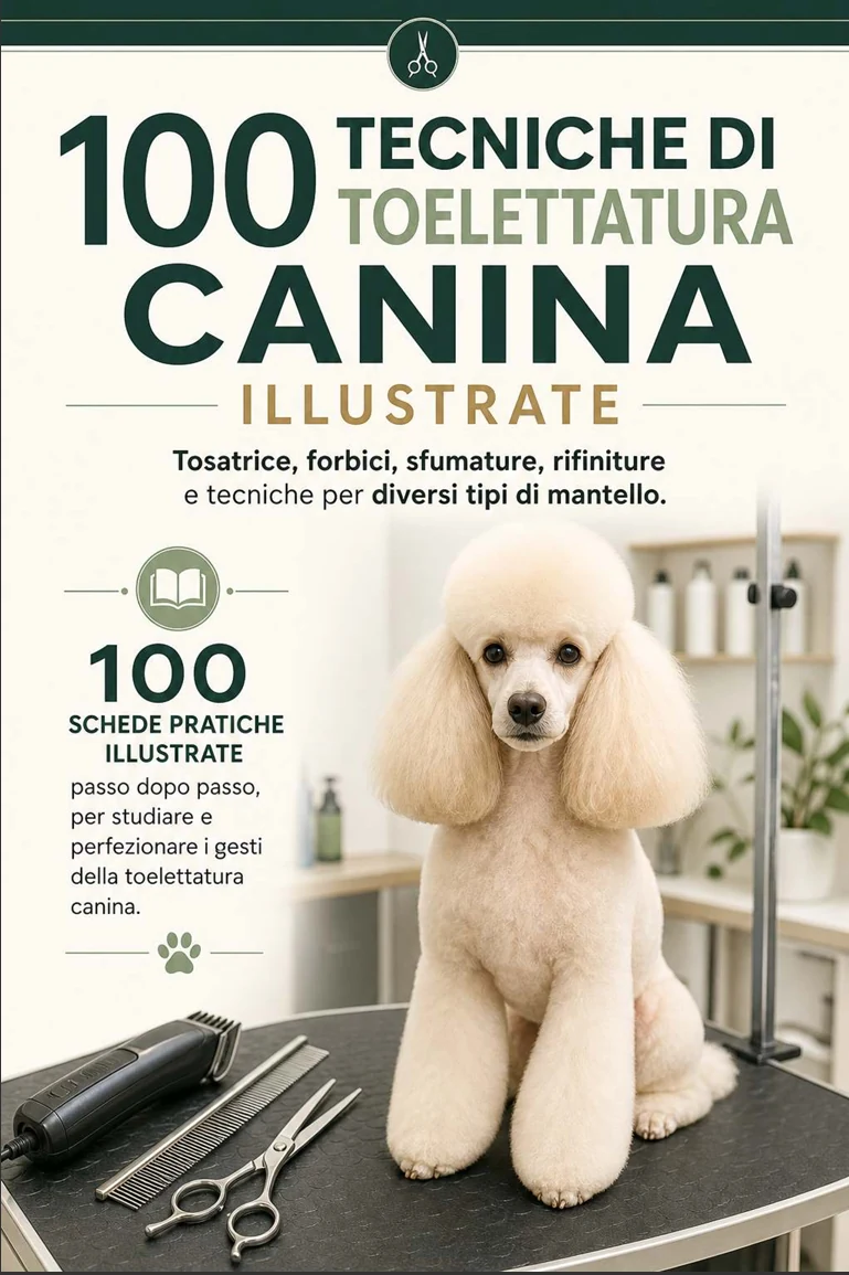 Pagina della guida di 100 tecniche di toelettatura canina 1
