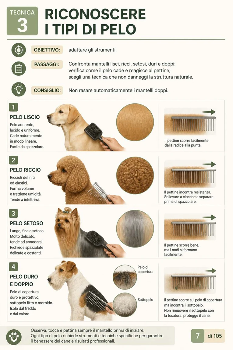 Pagina della guida di 100 tecniche di toelettatura canina 6